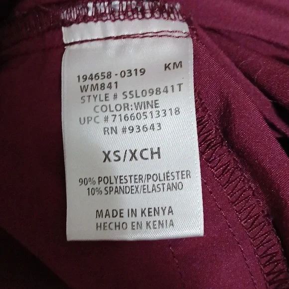 Women's Burgundy Scrubstar Nursing Set - Picture 7 of 15